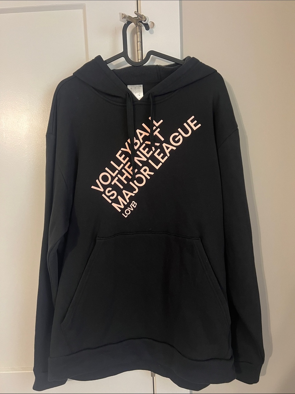 adidas Black Hoodie with White Label Tag